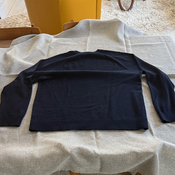 Theory Men's Dark Navy Crewneck Sweater - Picture 5 of 13